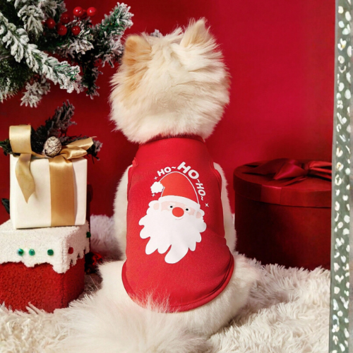 Christmas Dog Vest Santa Ho Ho Ho Outfit - Digollo at Why Go Less, Lebanon (2)