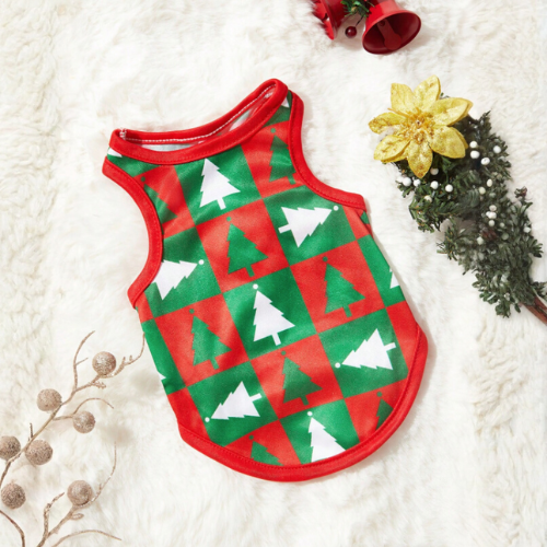 Christmas Tree Plaid Holiday Dog Vest - Digollo at Why Go Less, Lebanon (2)