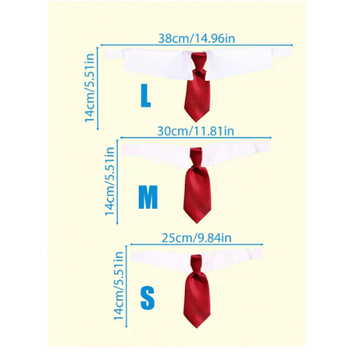 Christmas Pet Tie medium size - Digollo at Why Go Less, Lebanon (2)