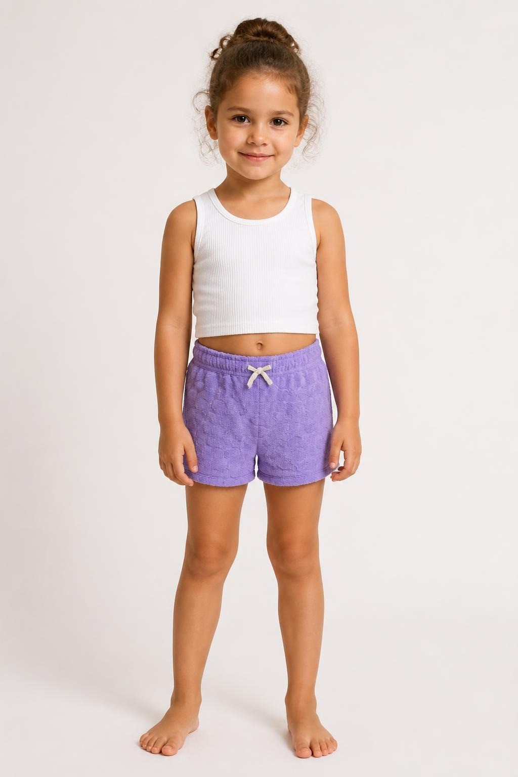 Purple Towel Terry Pull-on Shorts - at Why Go Less, Lebanon