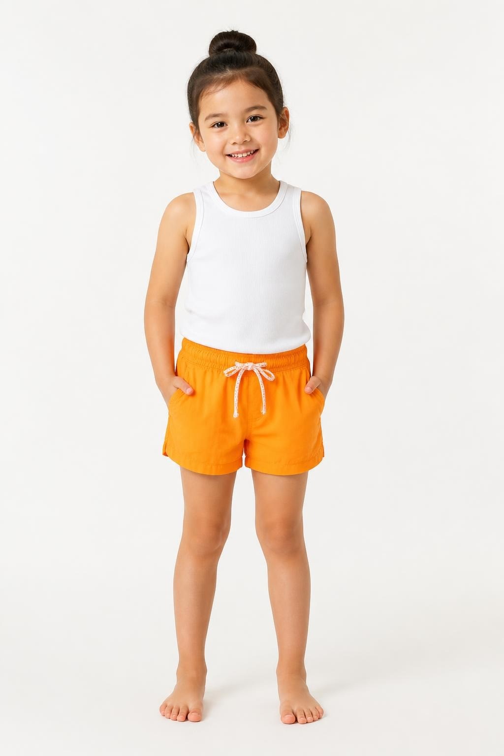 Bright Orange Toddler Swim Shorts - at Why Go Less, Lebanon