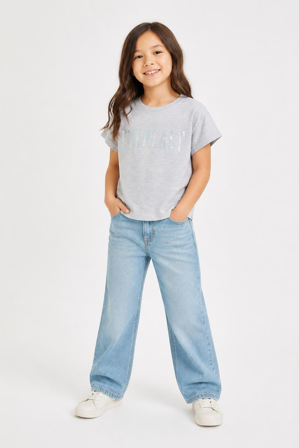 Kids Grey Everlast Crop T-shirt - at Why Go Less, Lebanon