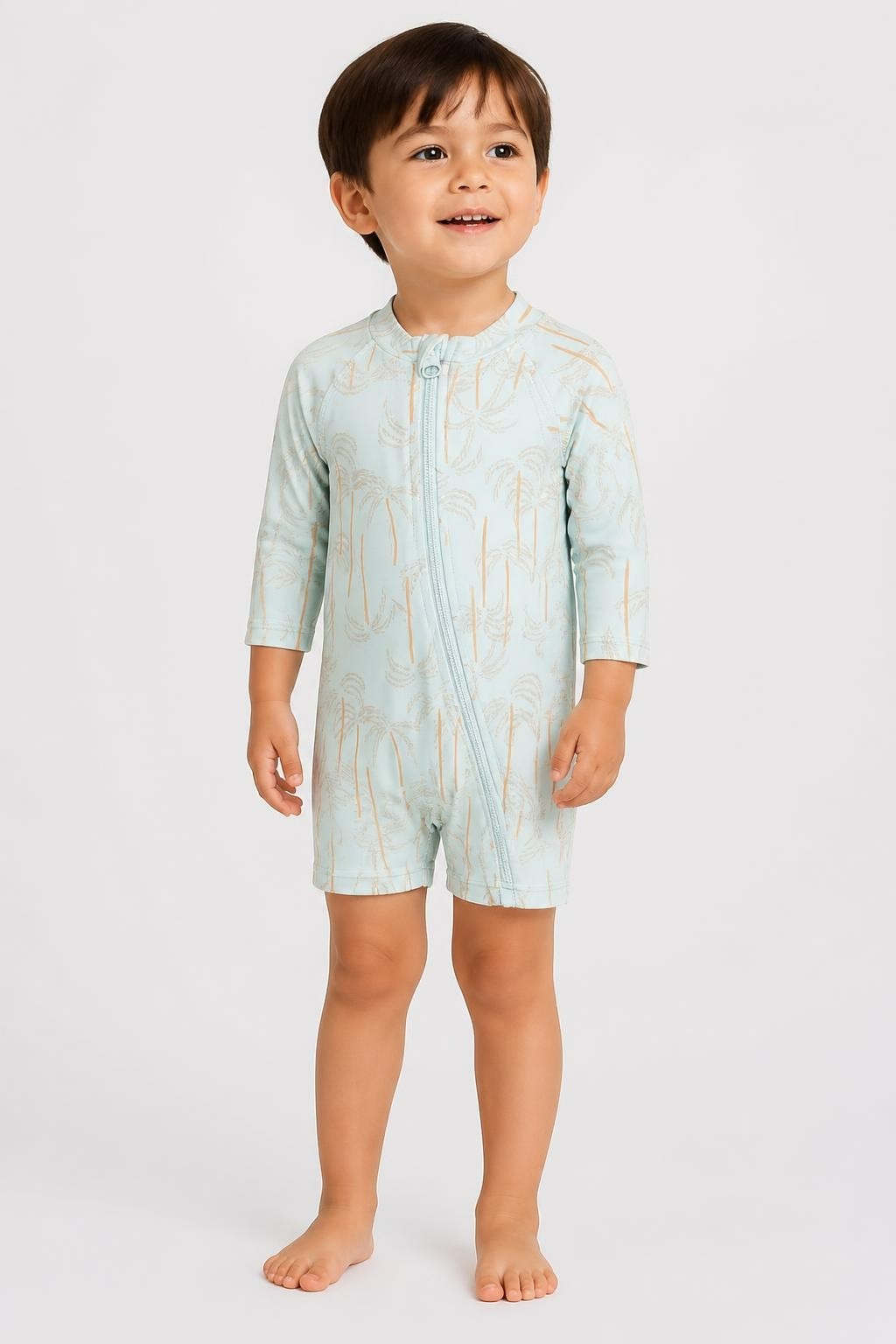 Light Blue Printed Toddler Swimsuit - at Why Go Less, Lebanon