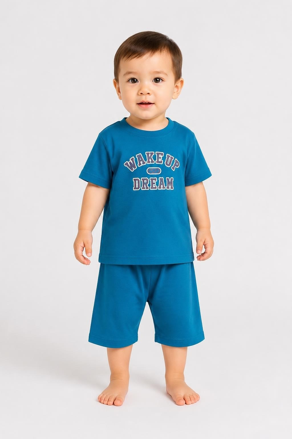 Kid 2 Piece Set Blue Print - at Why Go Less, Lebanon