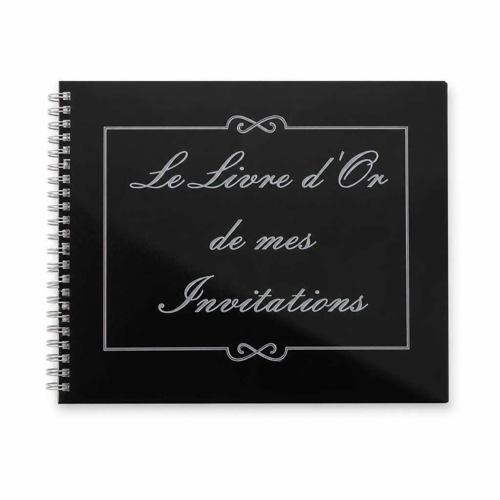 Le Livre d'Or French Spiral Guest Book Black | Occasion | Pourquoi se contenter de moins