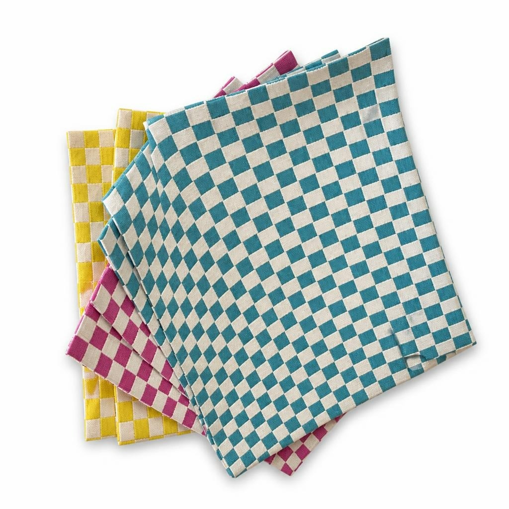 Lot de feuilles de tissu à motif losanges à carreaux, couleurs variées | Article d'occasion | Pourquoi se contenter de moins ?