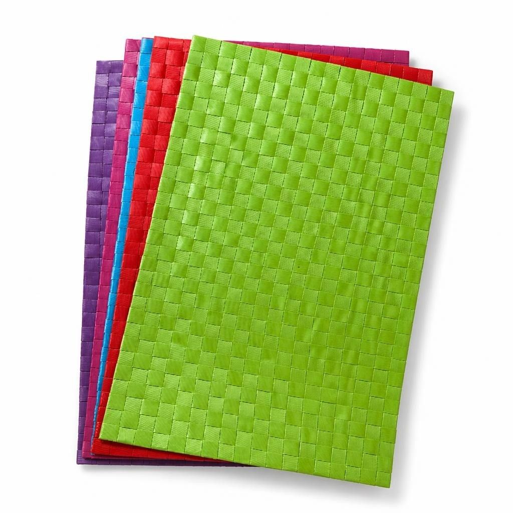Ensemble de sets de table tissés, multicolores, environ 6 pièces | D'occasion | Pourquoi se contenter de moins