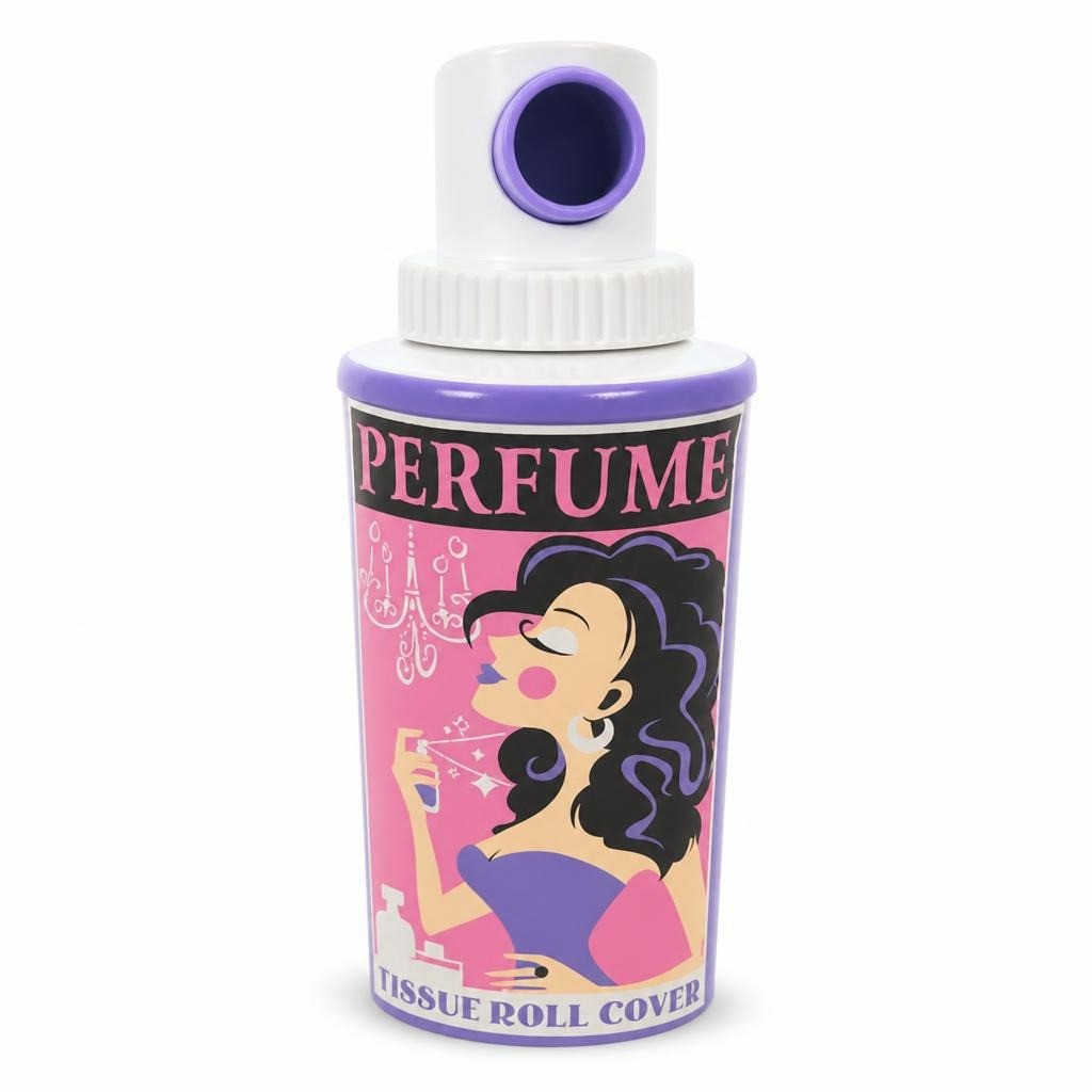 Cache-rouleau de mouchoirs en forme de parfum, violet | Occasion | Pourquoi se contenter de moins