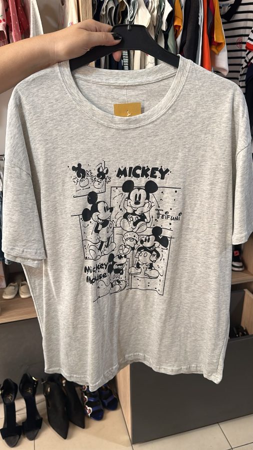 Mickey Mouse Graphic Tee Grey Heather - second-hand at Why Go Less