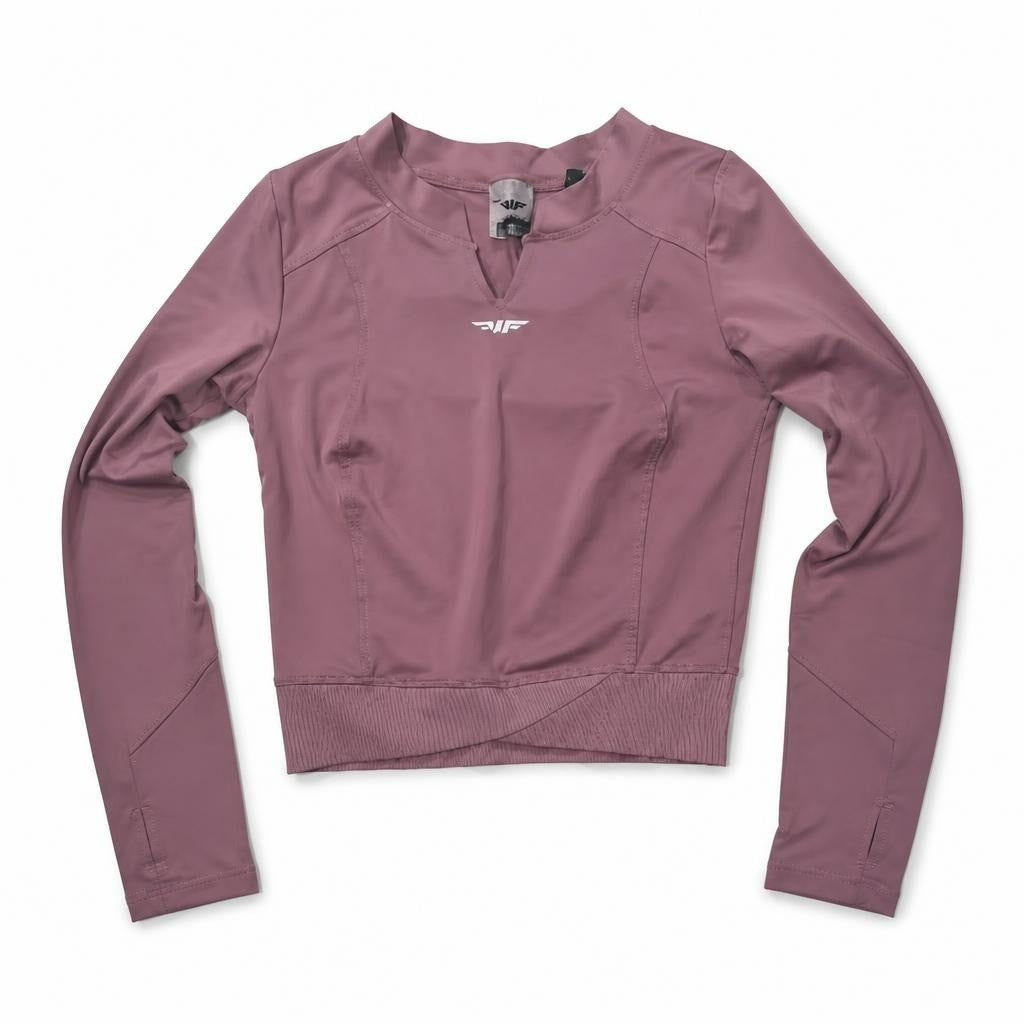 Gymshark-style Pink Long Sleeve Crop Top | Pre-Loved | Why Go Less