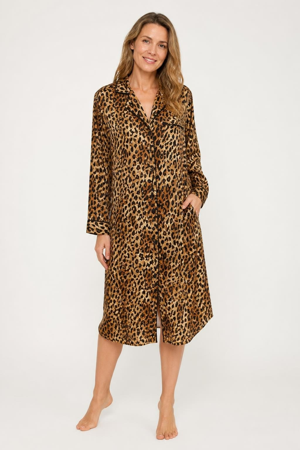 Leopard Print Hooded Zip-up Jacket | Pre-Loved | Why Go Less