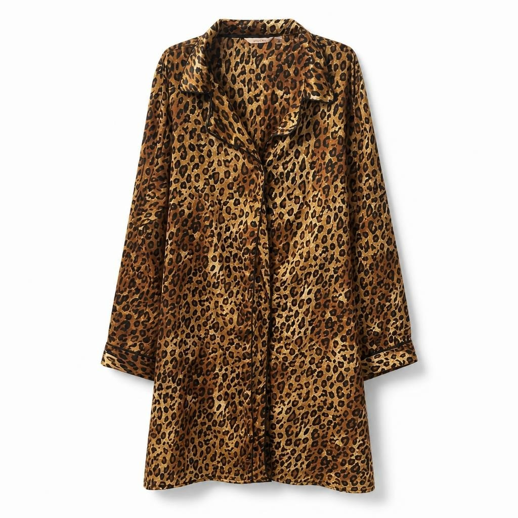 Leopard Print Hooded Zip-up Jacket | Pre-Loved | Why Go Less