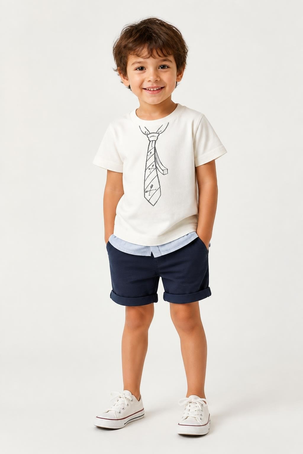 Original Marines Kids Tee White Tie Print - at Why Go Less, Lebanon
