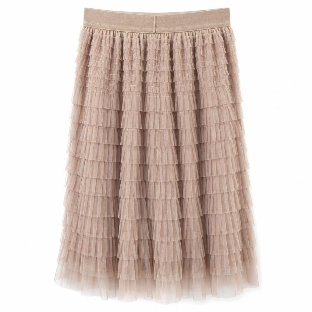 Blush Tiered Ruffle Tulle Maxi Skirt - pre-loved at Why Go Less, Lebanon