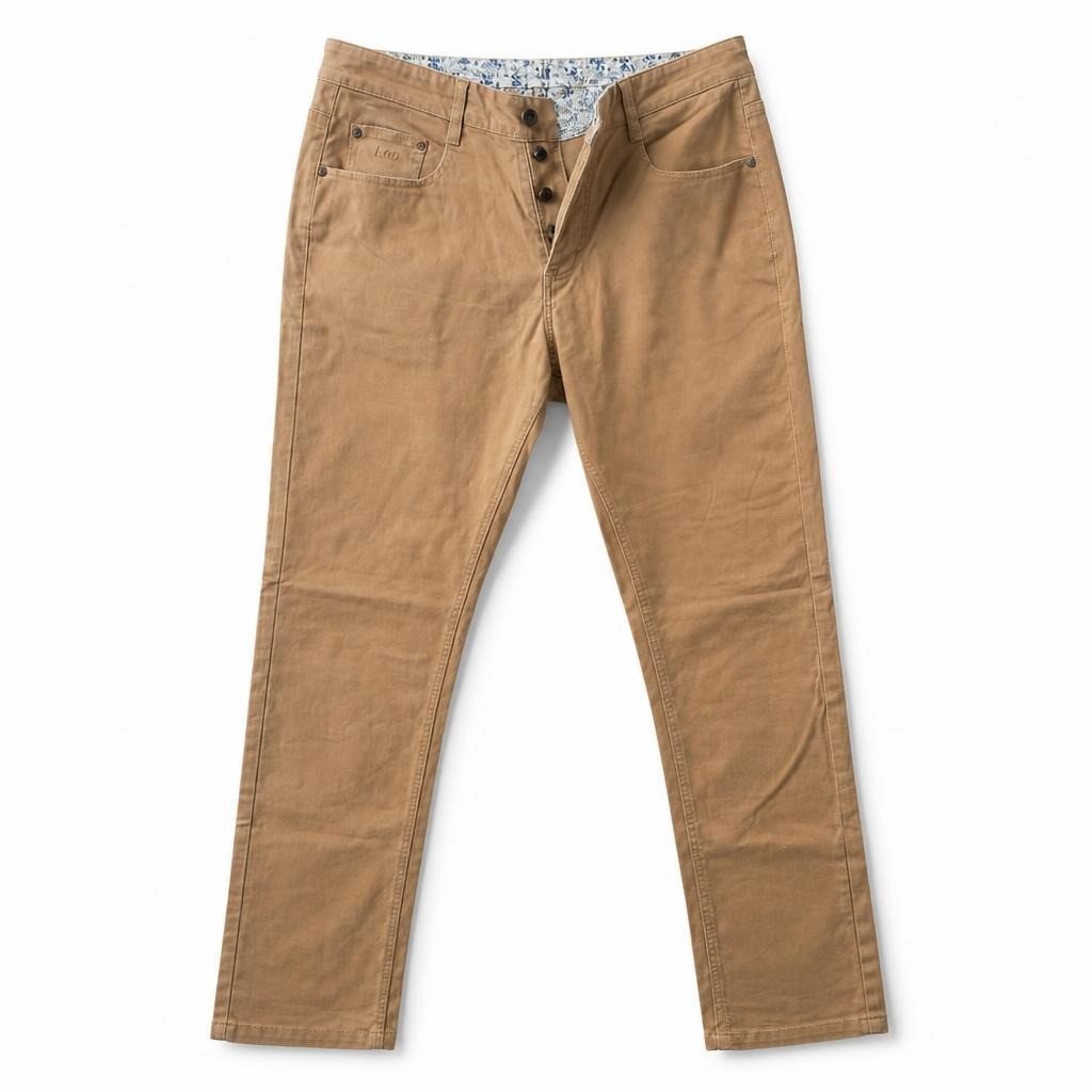Lee Camel Straight-leg Pants - pre-loved at Why Go Less, Lebanon