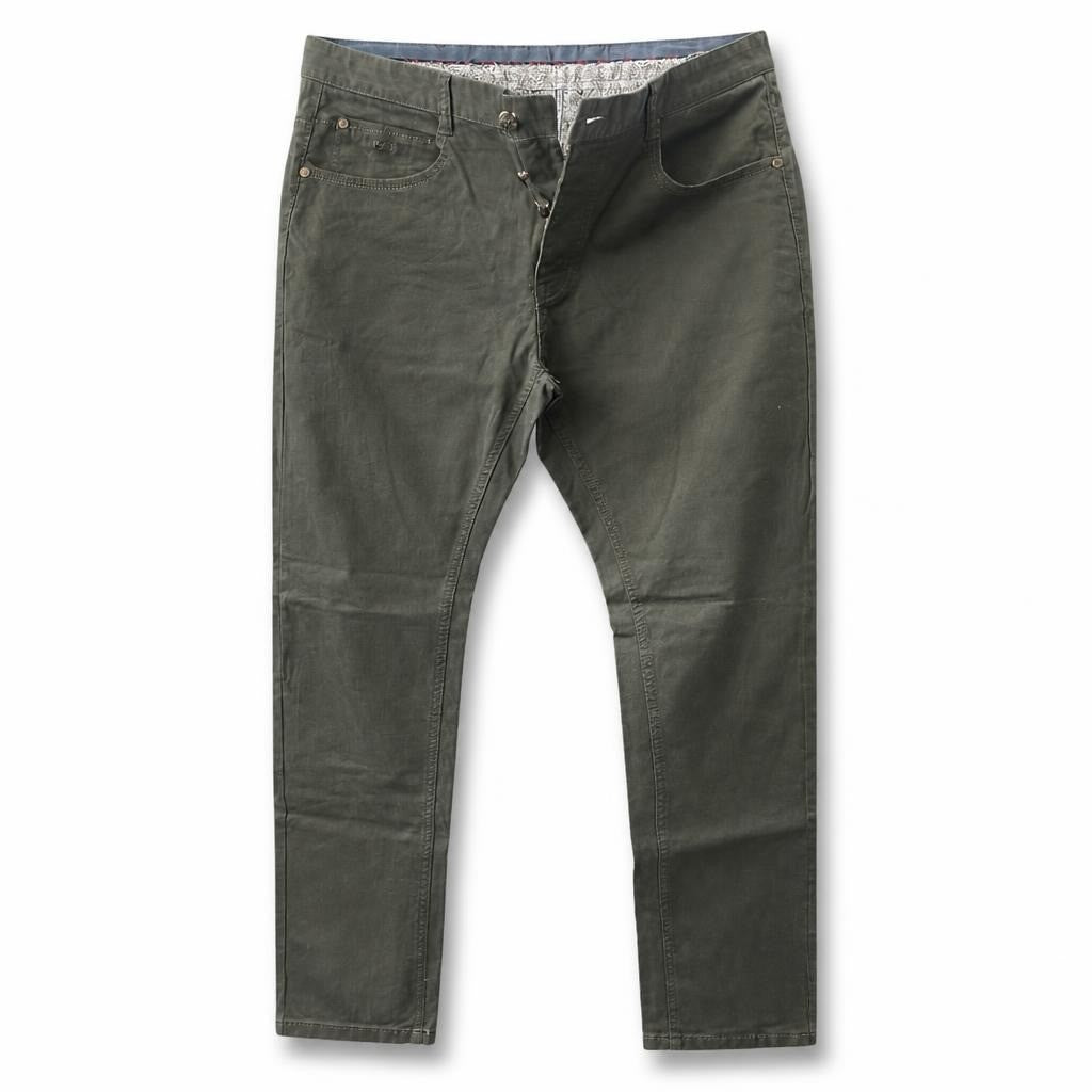Hugo Boss Dark Olive Green Pants - pre-loved at Why Go Less, Lebanon