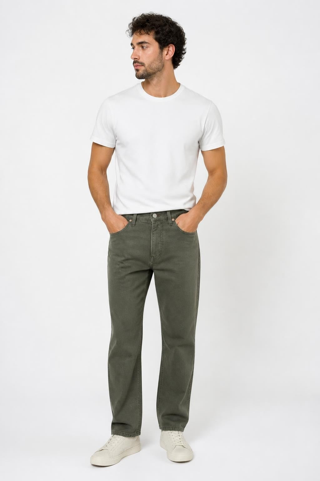 Hugo Boss Dark Olive Green Pants - pre-loved at Why Go Less, Lebanon