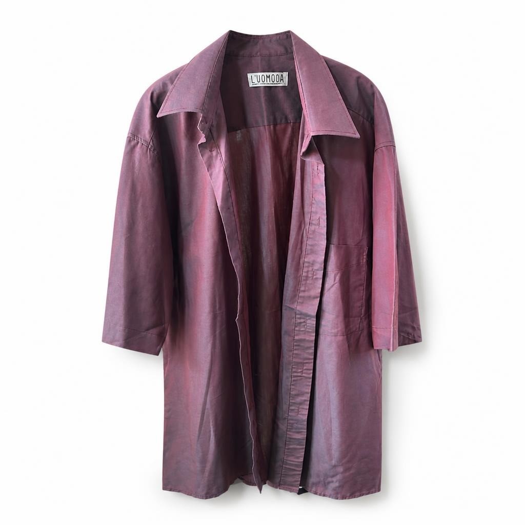 L'uomoda Vintage Mauve Oversized Shirt-dress - pre-loved at Why Go Less, Lebanon