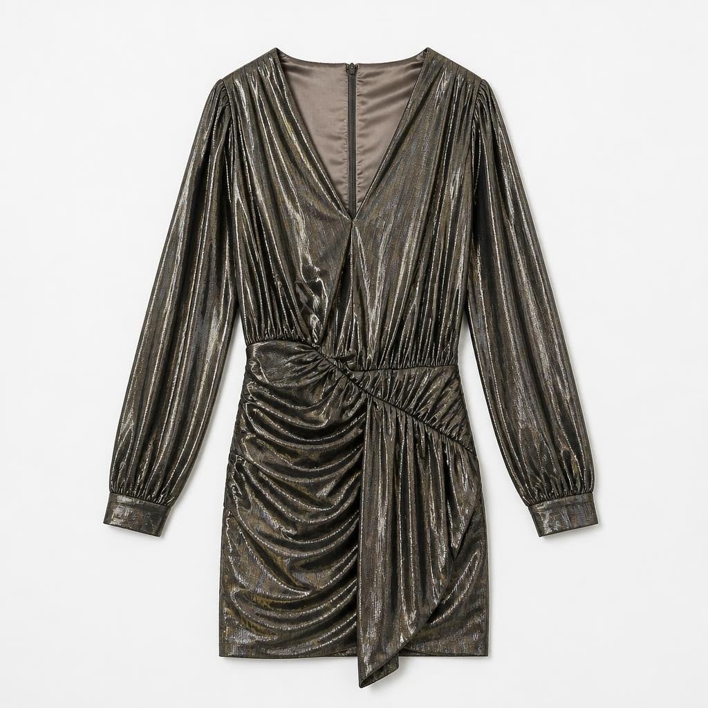 House of London black mesh long-sleeve mini dress - pre-loved at Why Go Less, Lebanon