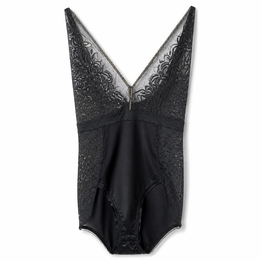 Black Lace Slip Midi Dress - pre-loved at Why Go Less, Lebanon