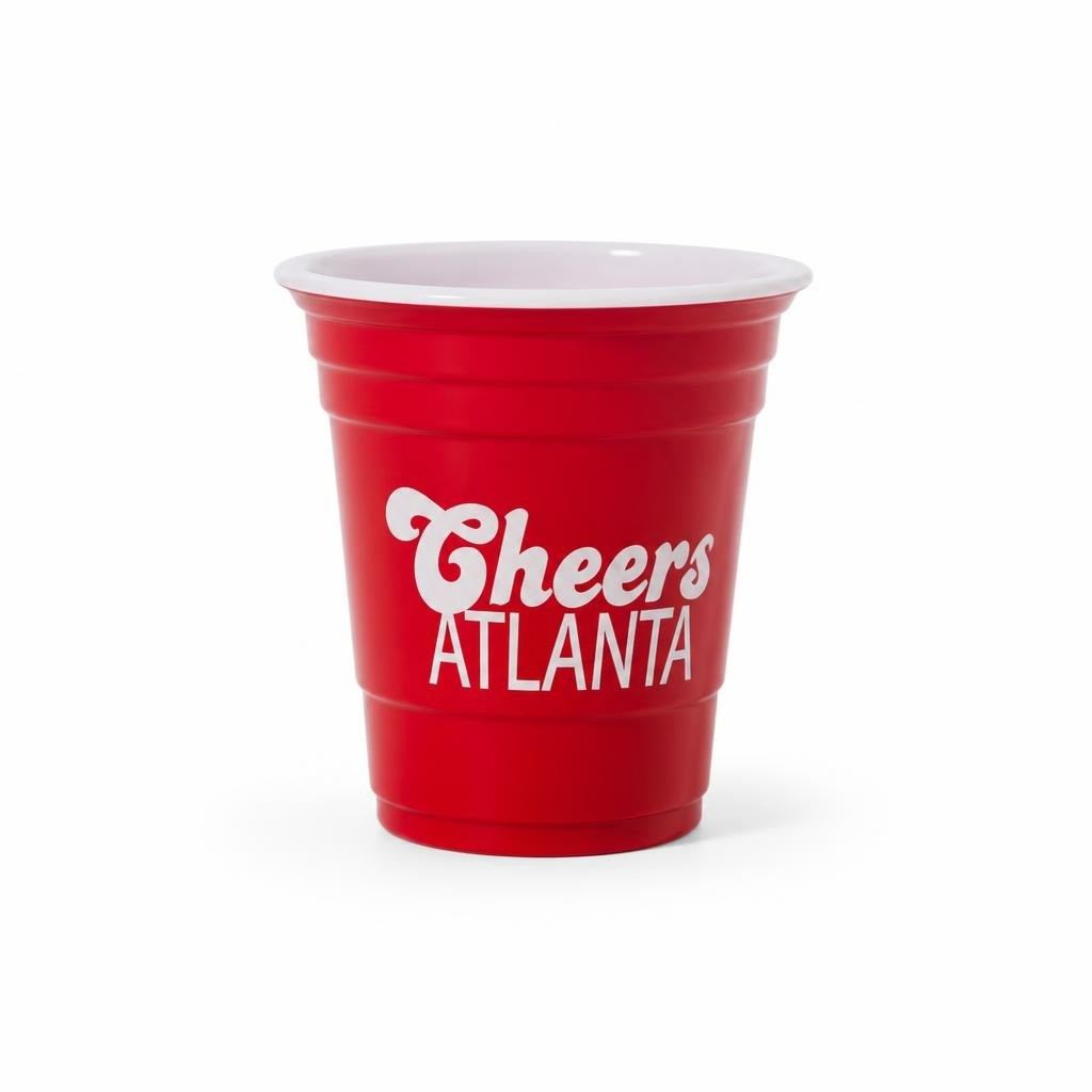 Cheers Atlanta Red Mini Solo Cup Souvenir - pre-loved at Why Go Less, Lebanon