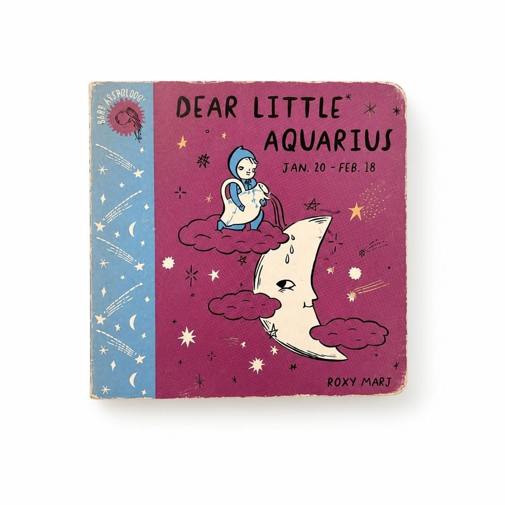 Dear Little Aquarius Baby Astrology Board Book - pre-loved at Why Go Less, Lebanon