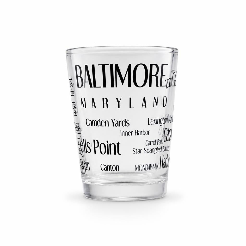 Las Vegas Drive Carefully Shot Glass Blue - pre-loved at Why Go Less, Lebanon
