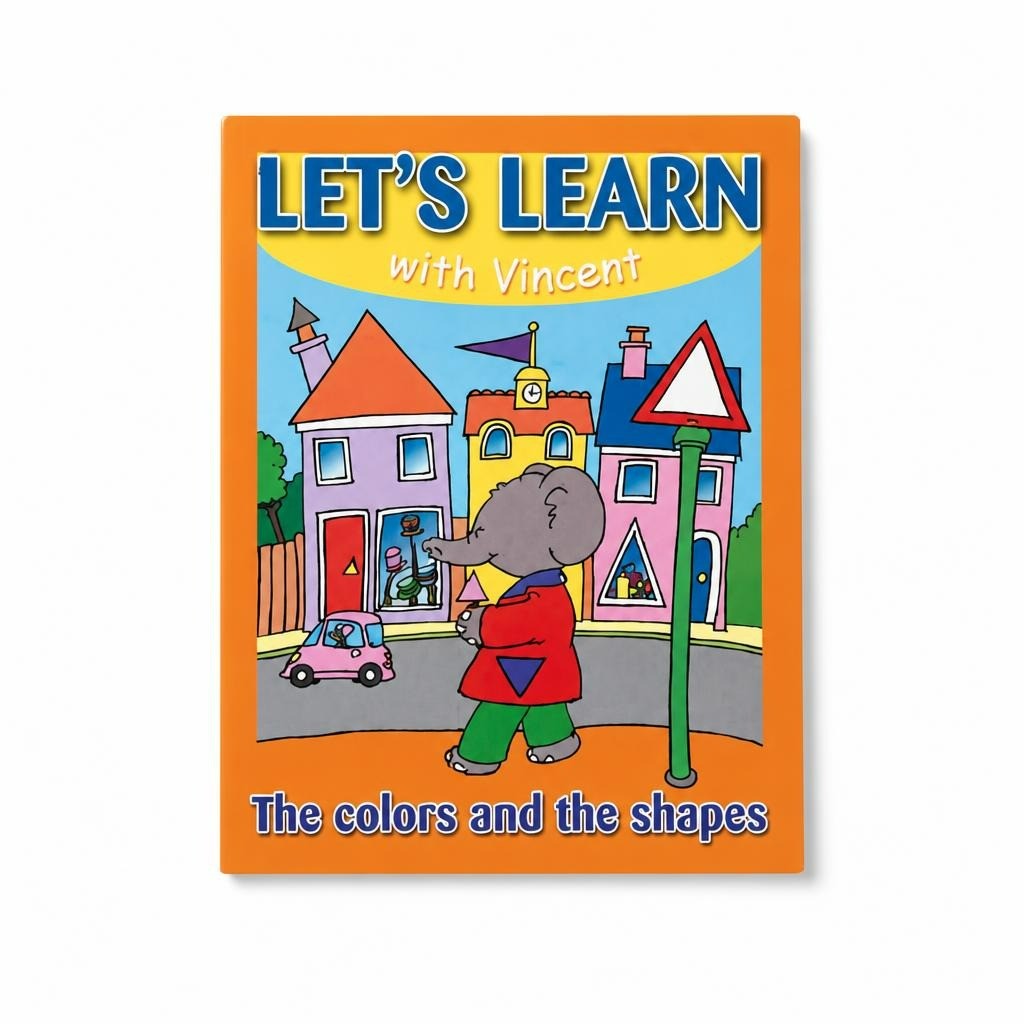Let's Learn with Vincent Colors Shapes Kids Book - pre-loved at Why Go Less, Lebanon