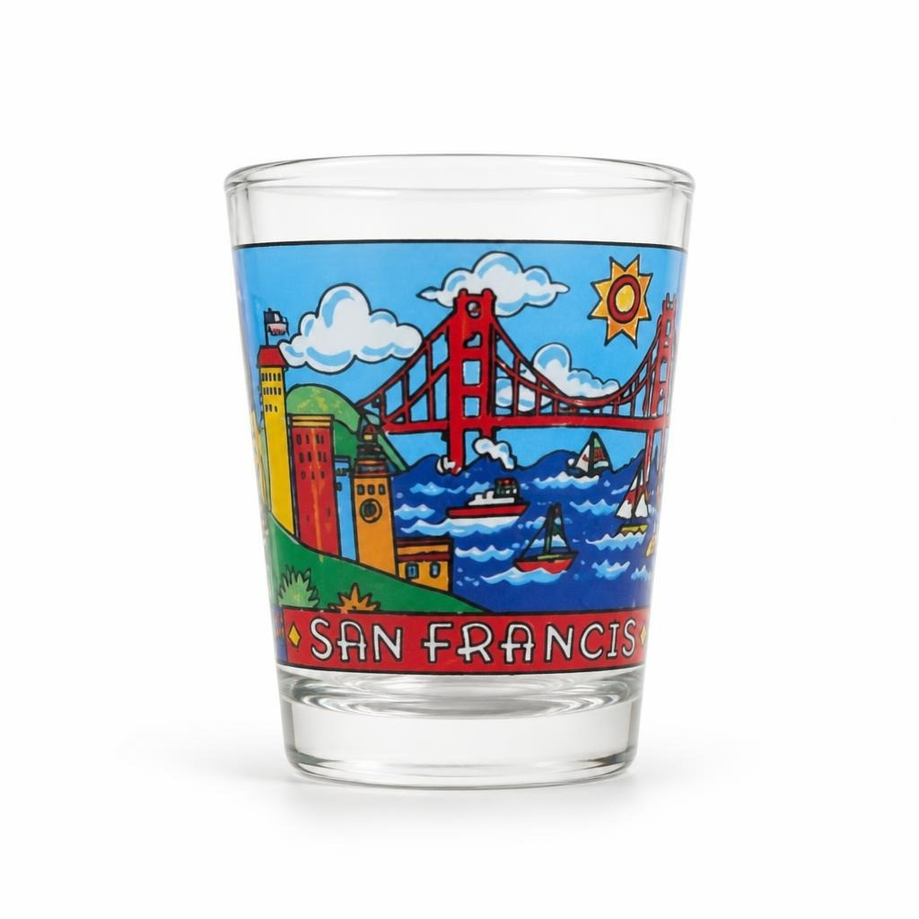 Amsterdam Souvenir Shot Glass Clear - pre-loved at Why Go Less, Lebanon