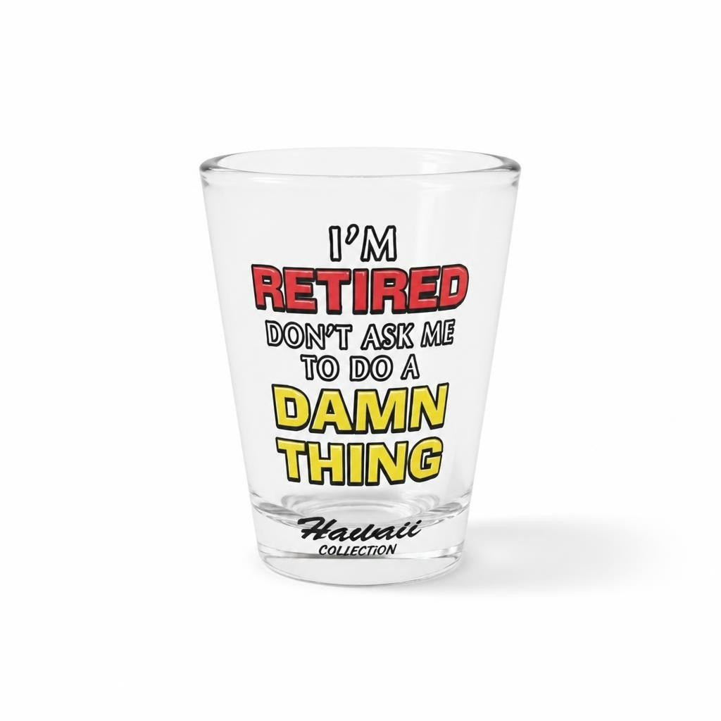 Monterey CA Retired Funny Shot Glass Clear - pre-loved at Why Go Less, Lebanon