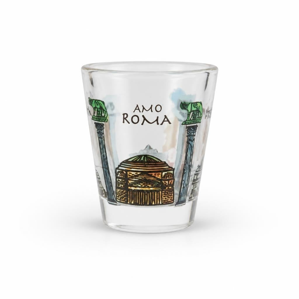 Roma Souvenir Shot Glass - pre-loved at Why Go Less, Lebanon