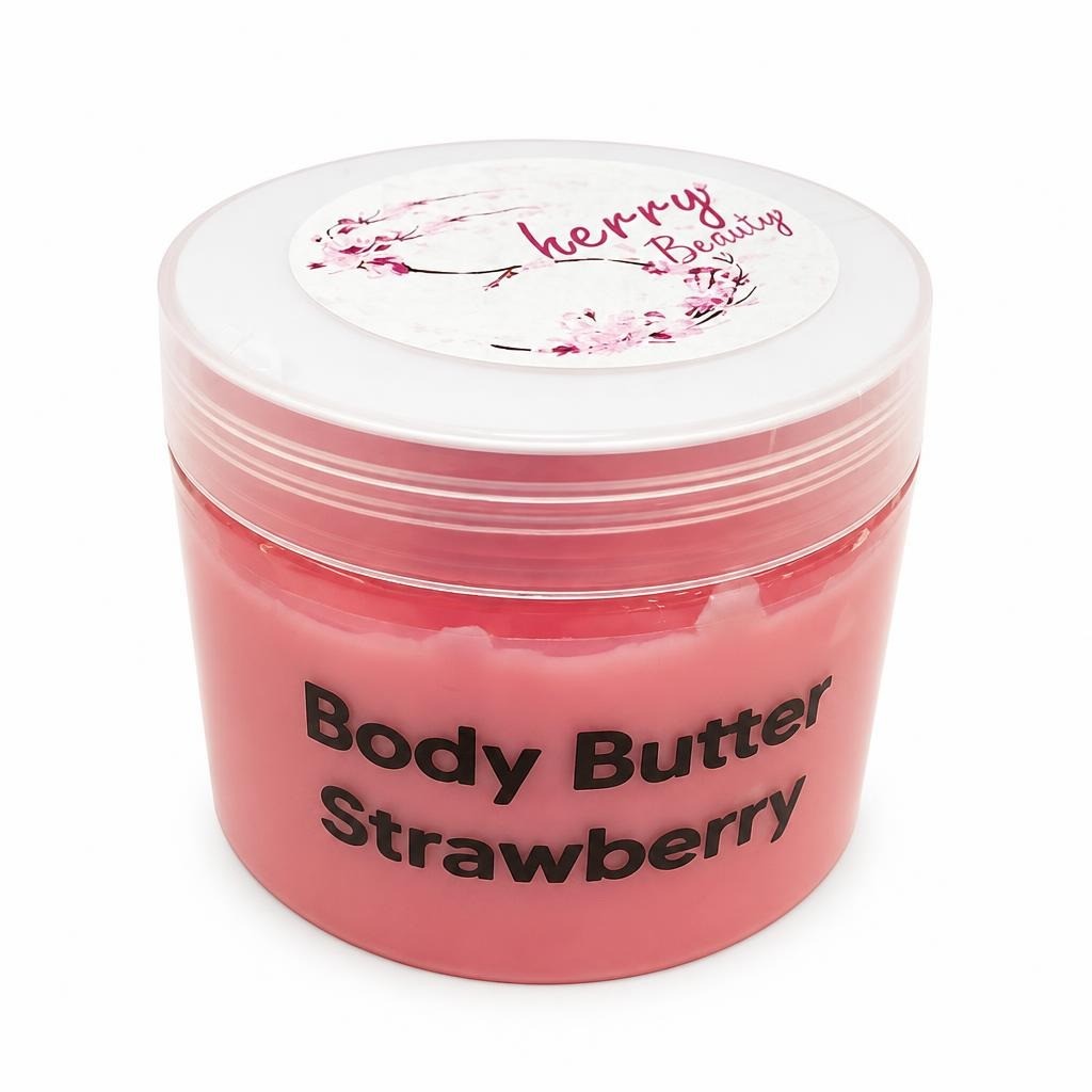 Cherry Beauty Body Butter Strawberry Pink Jar - new at Why Go Less, Lebanon