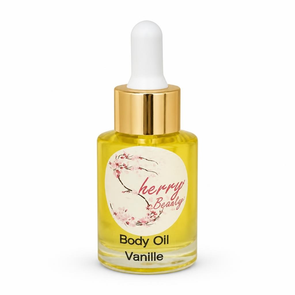 Cherry Beauty Body Oil Vanille Scent, Yellow - new at Why Go Less, Lebanon
