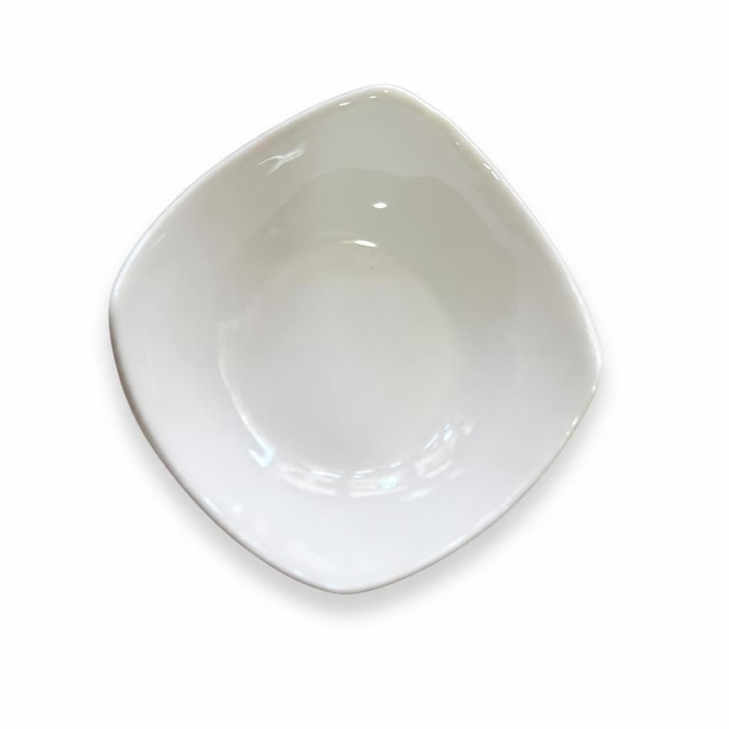 Small 5 Pcs for Nuts White Ceramic Square Serving Bowl, Small - pre-loved at Why Go Less, Lebanon