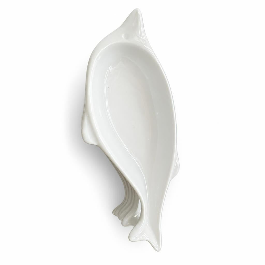 Set of 6 Small White Ceramic Fish-shaped Serving Dish - pre-loved at Why Go Less, Lebanon