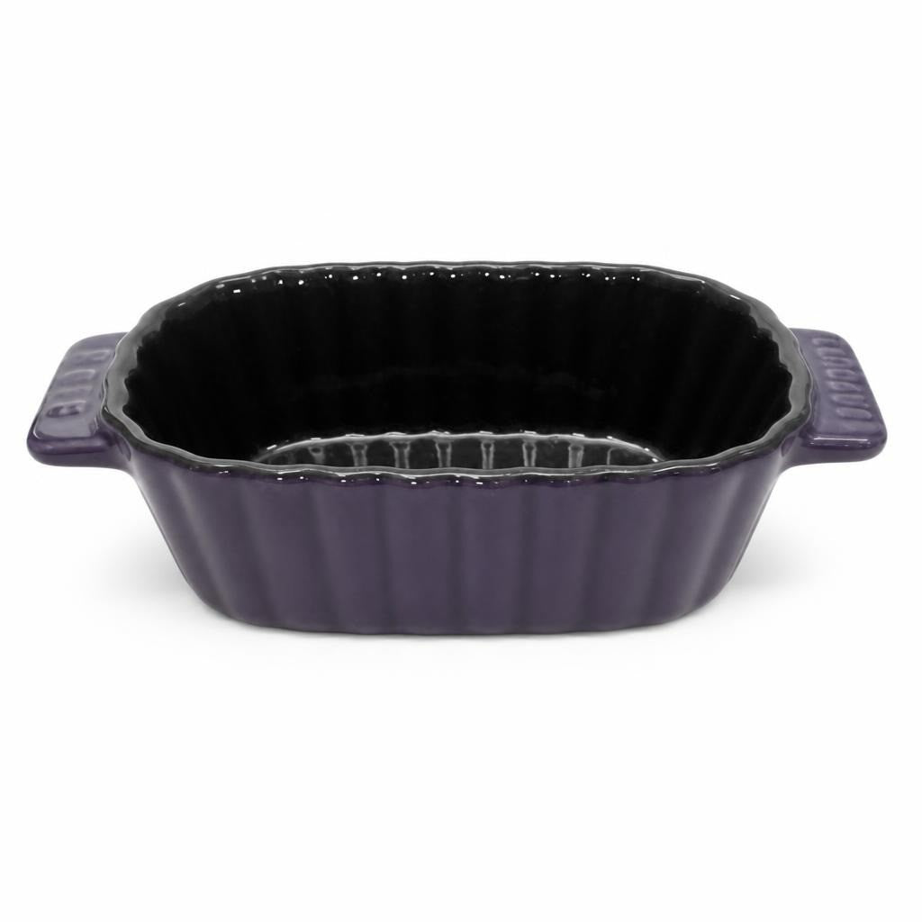 Small Staub Ceramic Mini Loaf Pan, Deep Purple - pre-loved at Why Go Less, Lebanon