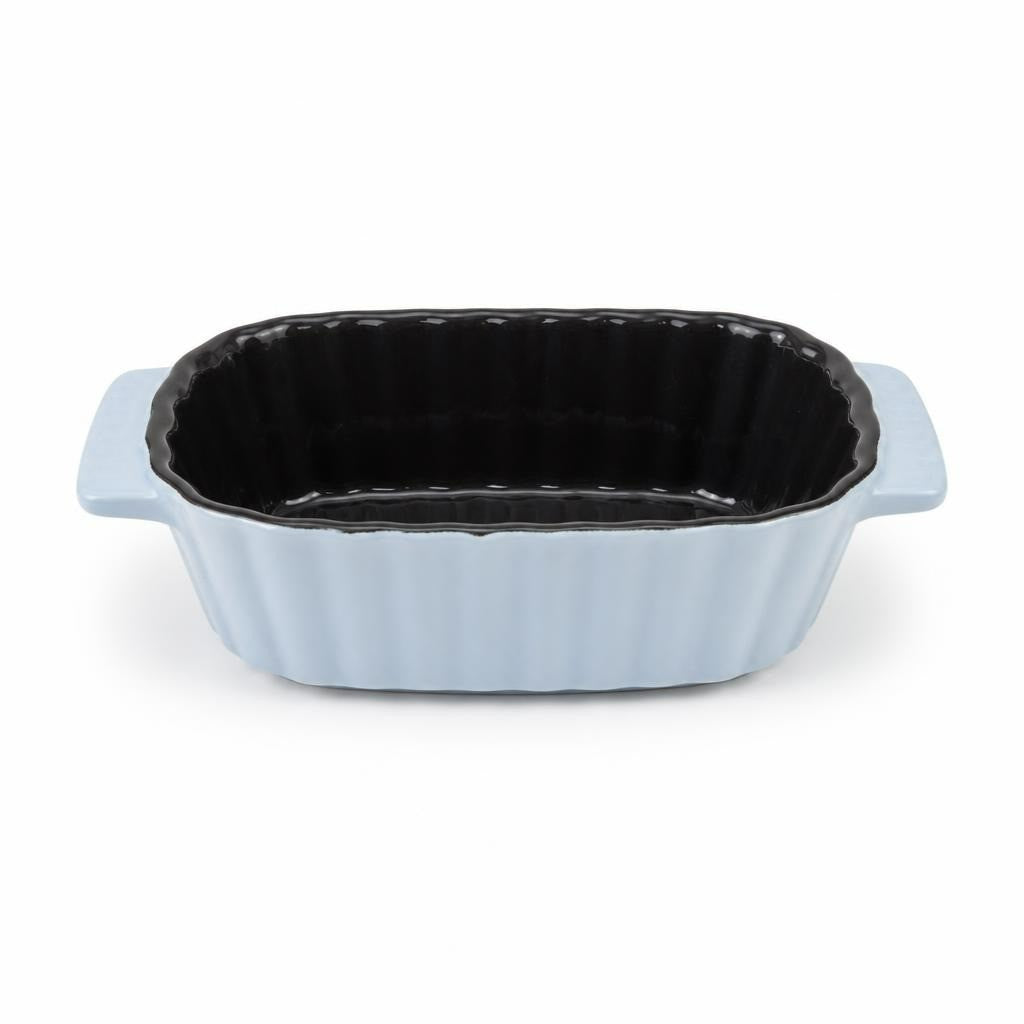 Small Staub Ceramic Mini Loaf Pan, Pale Blue - pre-loved at Why Go Less, Lebanon