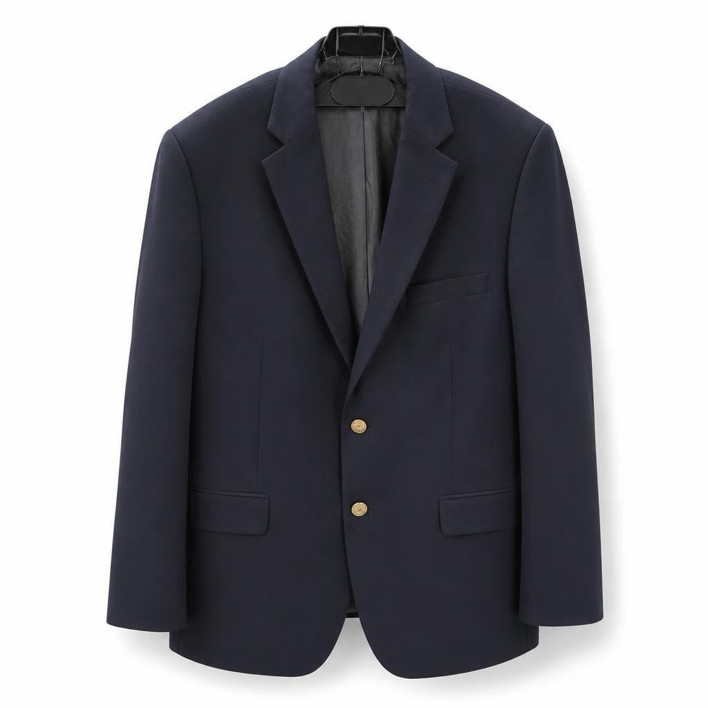 Navy Blazer Gold Buttons Why Go Less - pre-loved at Why Go Less, Lebanon