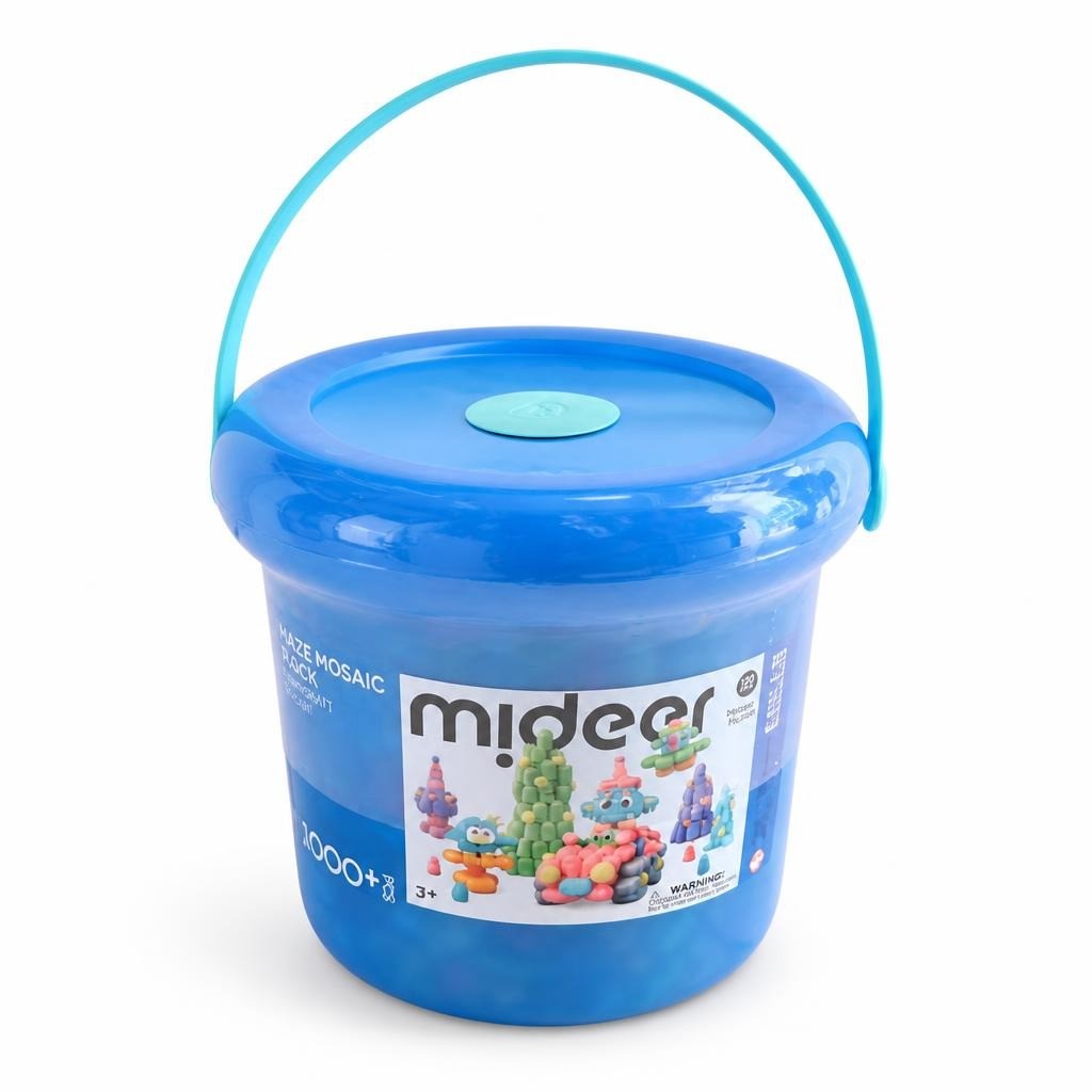 Mideer Maize Mosaic Block Bucket, 1000+ Pcs - new at Why Go Less, Lebanon