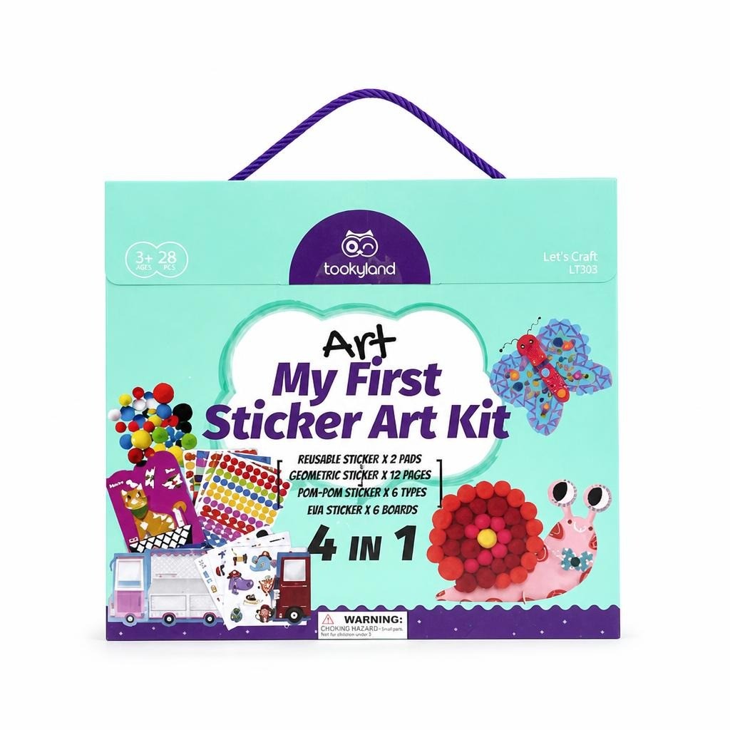 Tookyland My First Sticker Art Kit, 4 in 1, 28 Pcs - new at Why Go Less, Lebanon