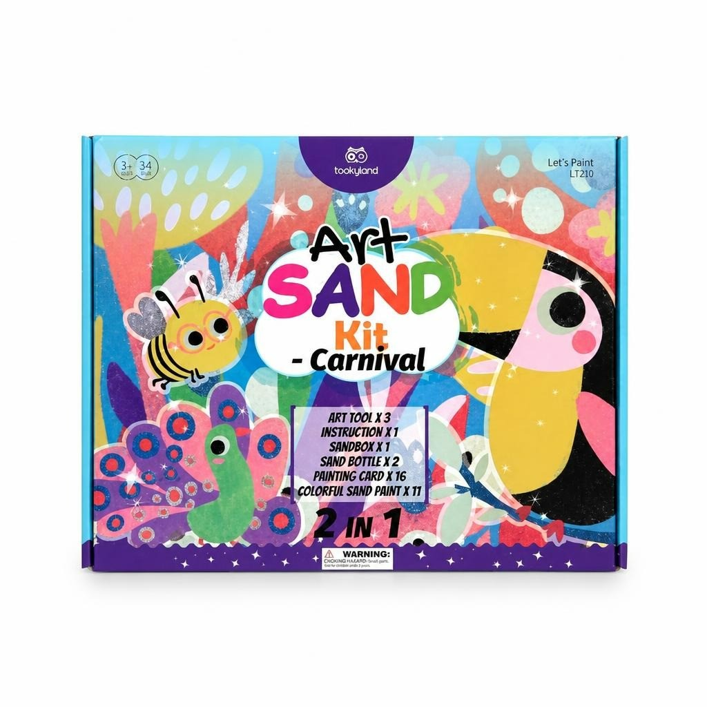Tookyland Sand Art Kit, Carnival, 3 in 1 - new at Why Go Less, Lebanon