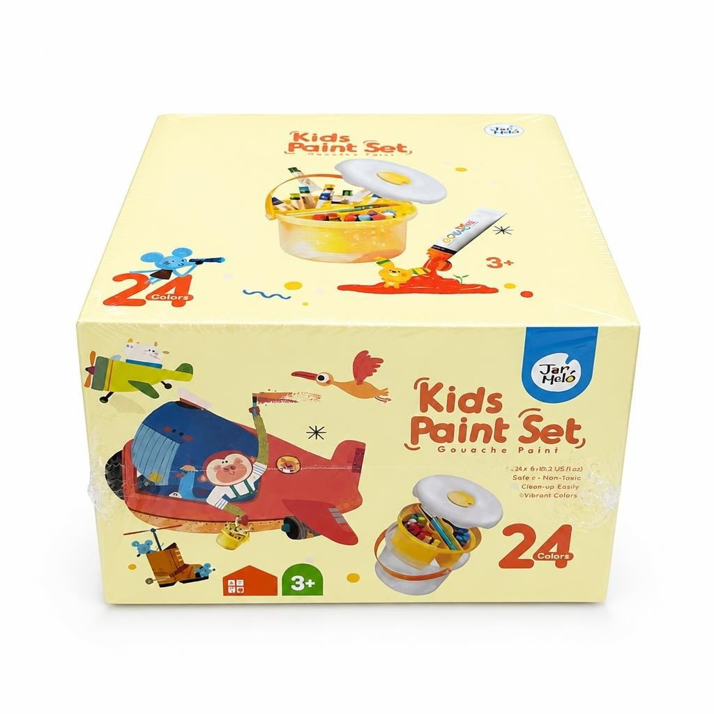 Jarmelo Kids Paint Set, Gouache, 24 Colors - new at Why Go Less, Lebanon