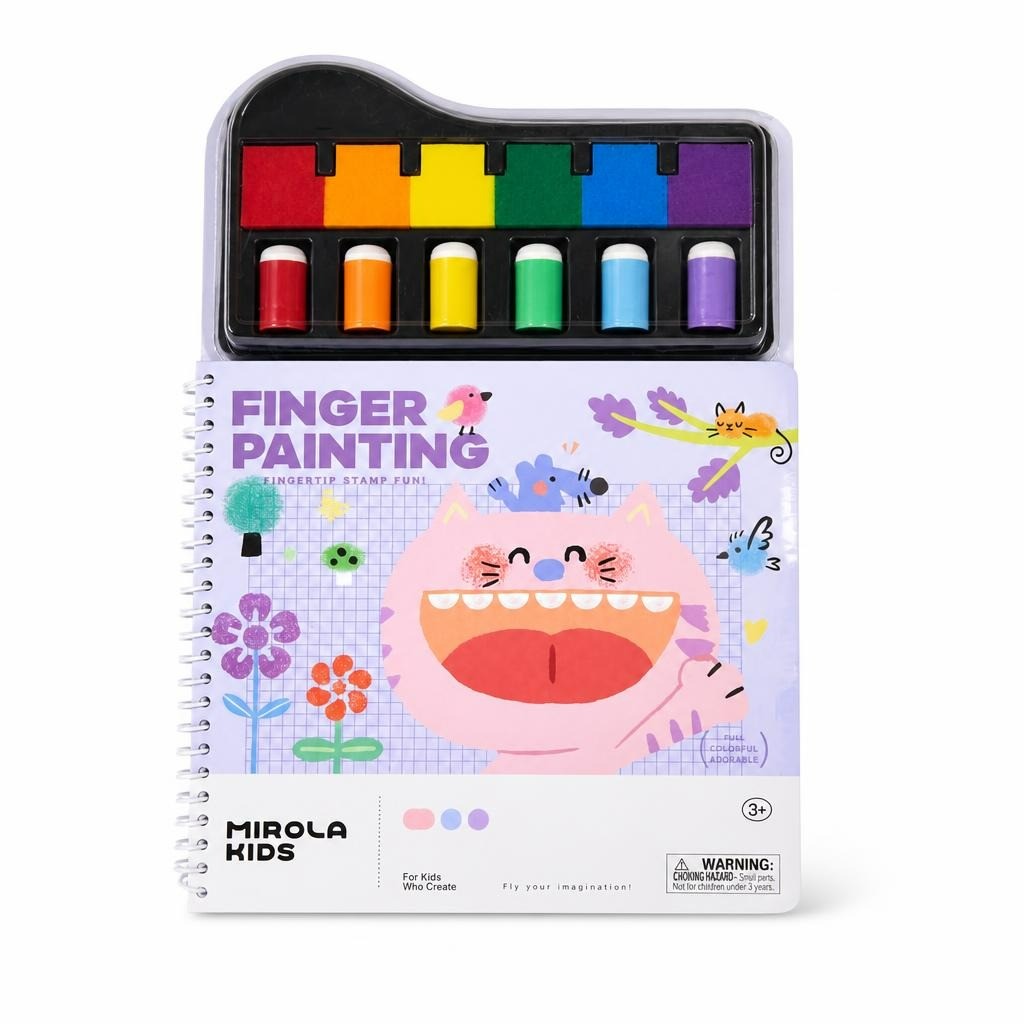 Mirola Kids Finger Painting Stamp Kit 3+ - new at Why Go Less, Lebanon