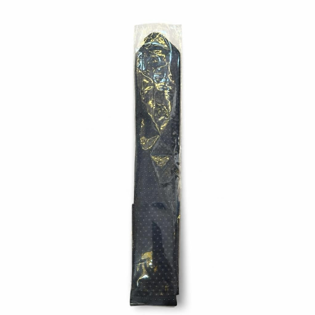 Navy Blue Polka Dot Necktie, New in Packaging - pre-loved at Why Go Less, Lebanon