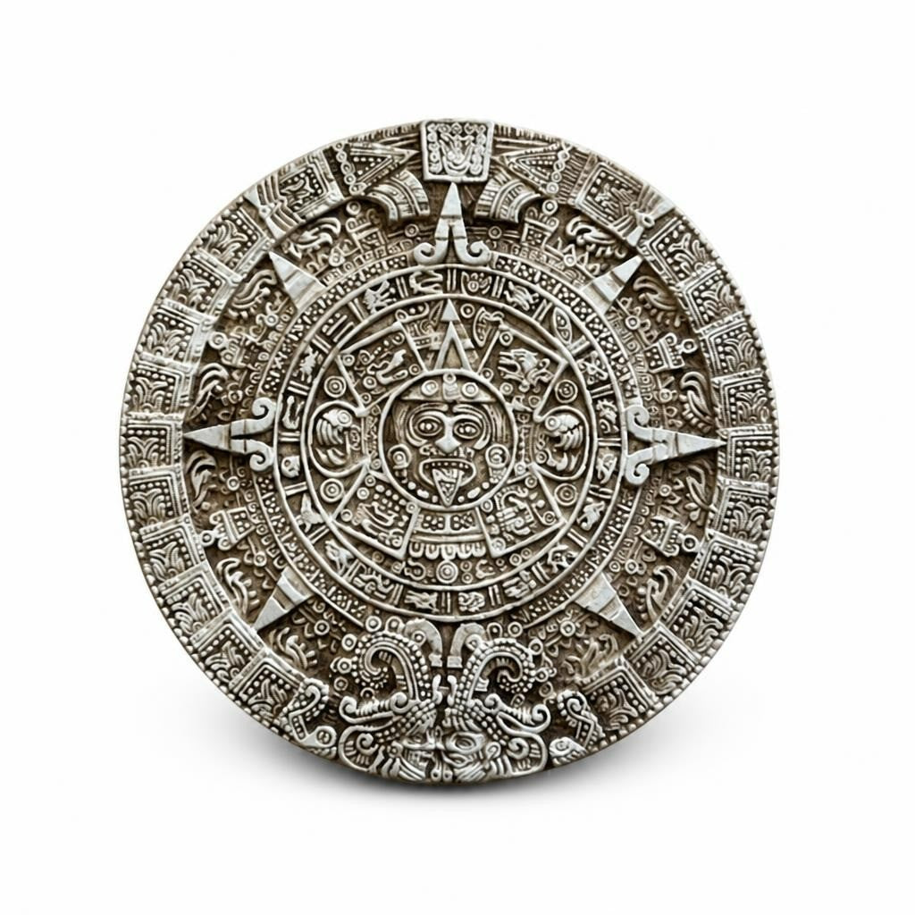 Aztec Mayan Calendar Decorative Wall Plaque - pre-loved at Why Go Less, Lebanon