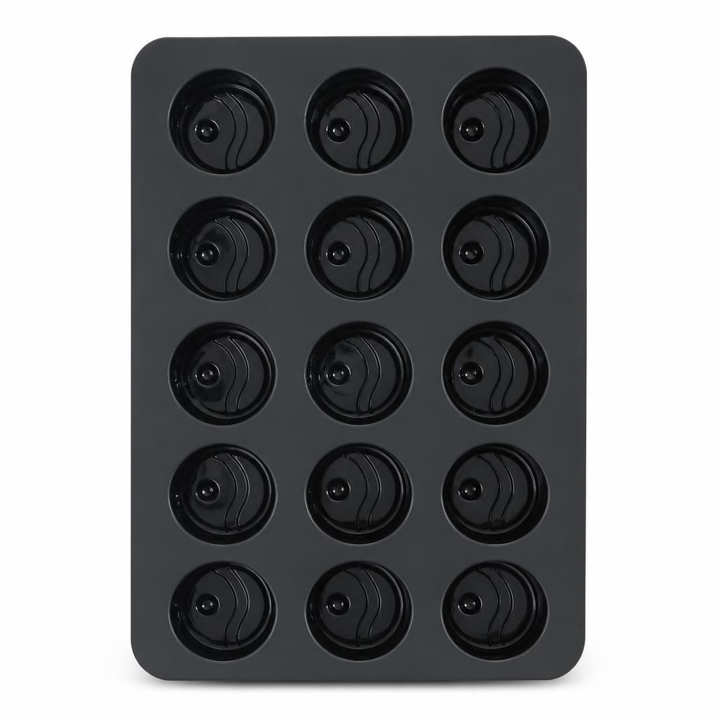 Black Silicone Baking Mold, 15-cavity Round - pre-loved at Why Go Less, Lebanon