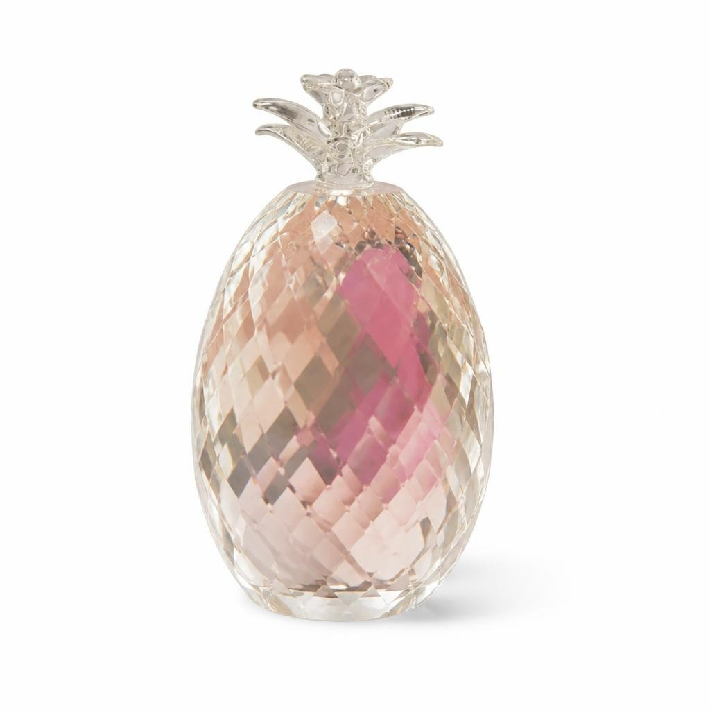 Crystal Glass Pineapple Figurine, Clear - pre-loved at Why Go Less, Lebanon