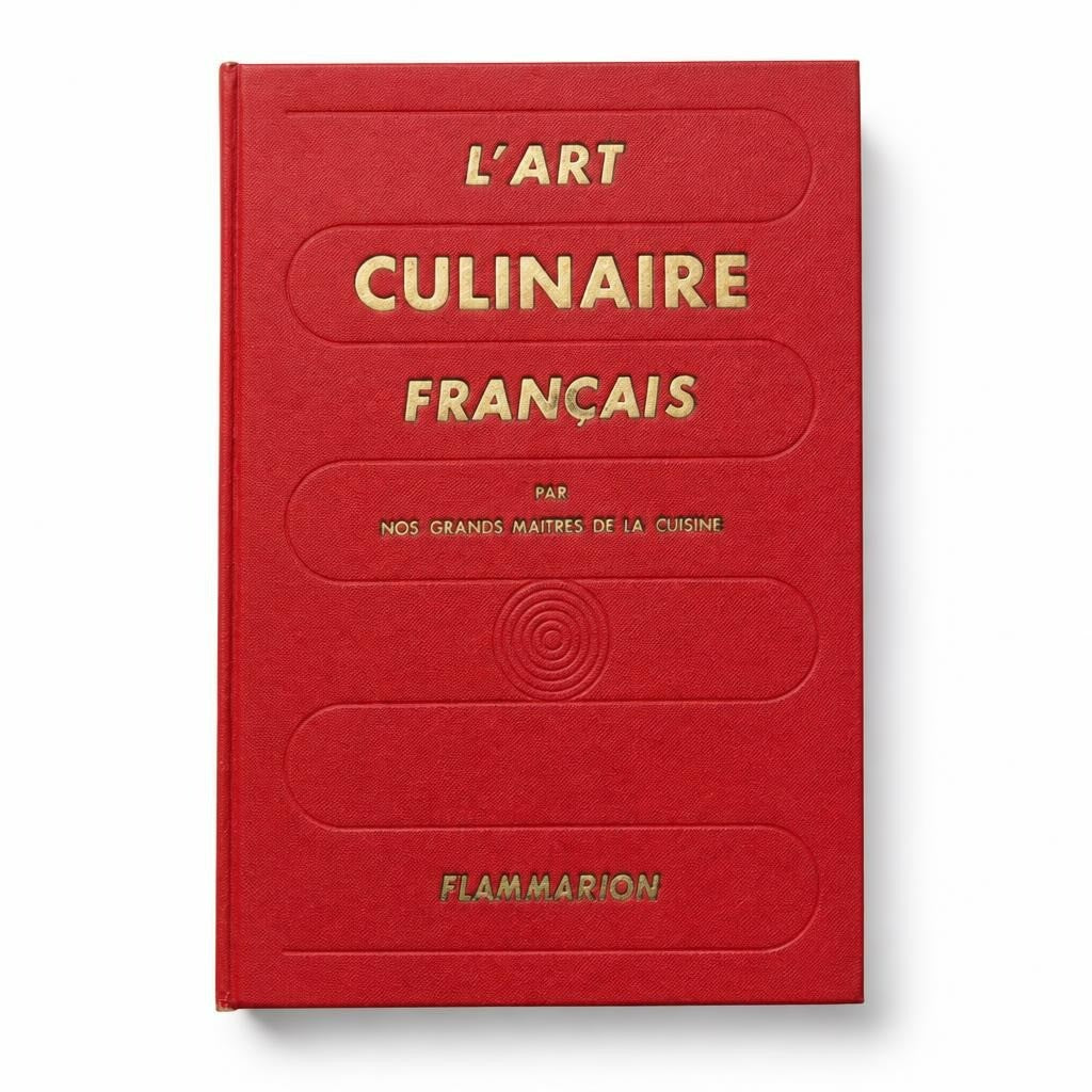 L'art Culinaire Français Hardcover, Flammarion, Red - pre-loved at Why Go Less, Lebanon