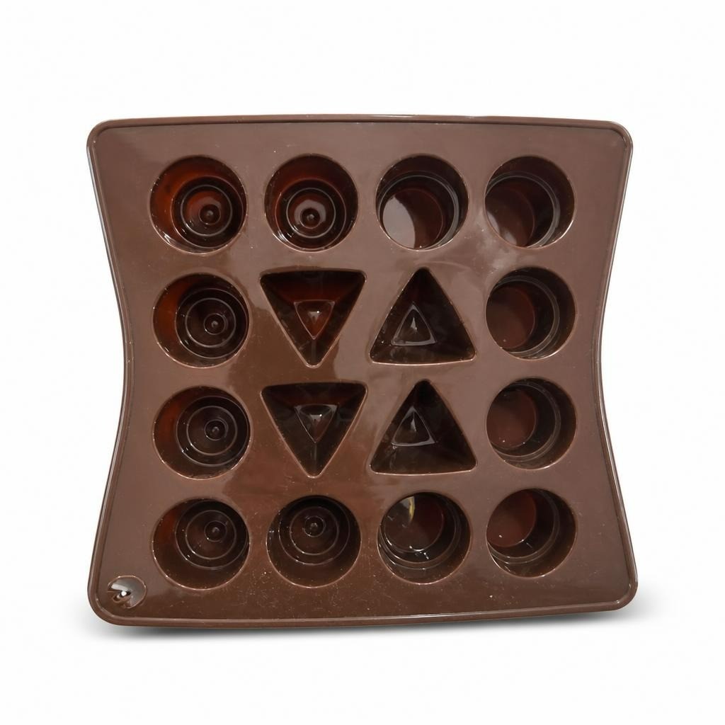 Geometric Shapes Silicone Chocolate Mold, Brown - pre-loved at Why Go Less, Lebanon