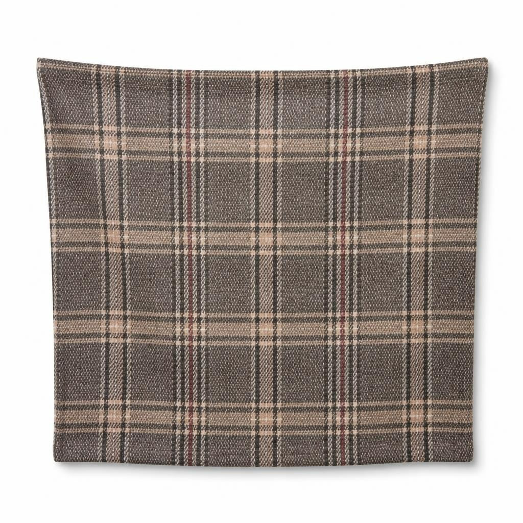 Plaid Mini Skirt Brown Tartan Shimmer - pre-loved at Why Go Less, Lebanon